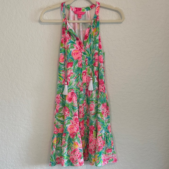 Lilly Pulitzer Carolane Lileeze Halter Swing Dress Size XXS - Picture 2 of 5